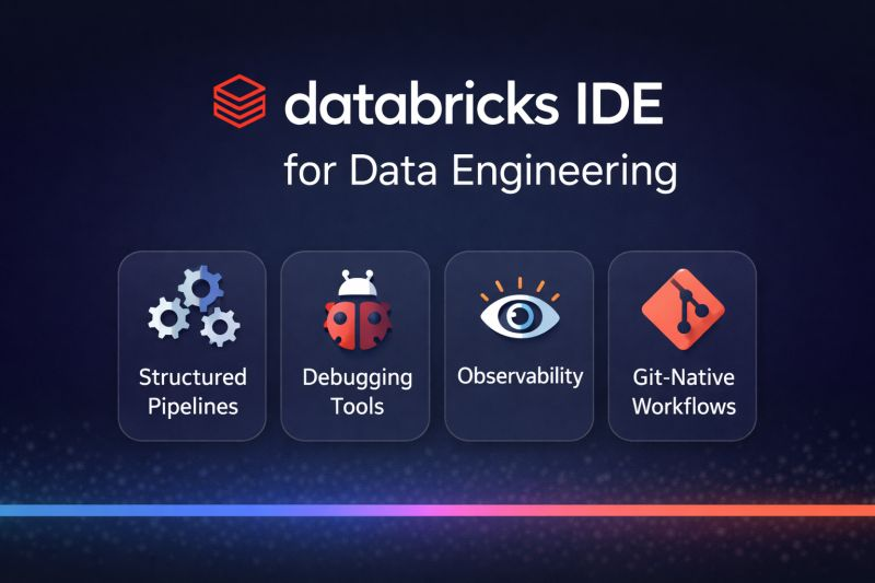 Databricks IDE for Data Engineering — structured pipelines, debugging tools, observability, and git-native workflows
