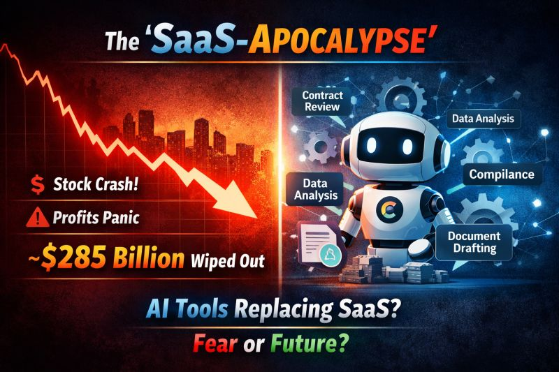 The 'SaaS-apocalypse' — roughly $285 billion wiped from software stocks as AI tools threaten to replace SaaS workflows